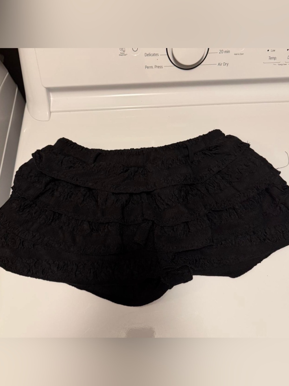 SHEIN never worn Black Ruffled Mini Shorts